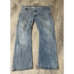 Levis 527 Mid Boot Cut Mens Jeans 40x29 Medium Wash Denim Blue 100% Cotton